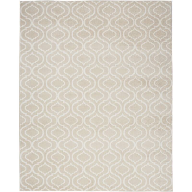 Gafe Power Loomed Non Skid Stain Resistant Area Rug By HomeRoots - 118' X '94' X '0.5