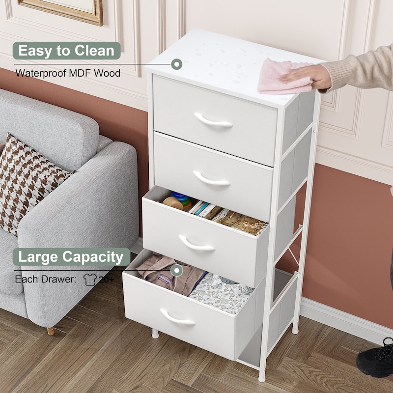 Crestlive Products Household 5-Drawer Vertical Dresser Storage Chest
