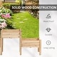 preview thumbnail 16 of 16, Outsunny 73" x 18" x 32" 3 Tier Raised Garden Bed w/ Three Elevated Planter Box, Freestanding Wooden Plant Stand
