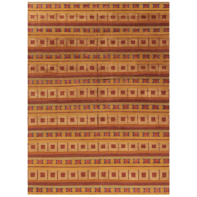 SAFAVIEH Couture Hand-knotted Nepalese Pompilia Wool Rug - 6' x 9' - Rust/Multi