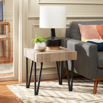 SAFAVIEH Home Collection Aburton End Table - 20" W x 20" D x 20" H