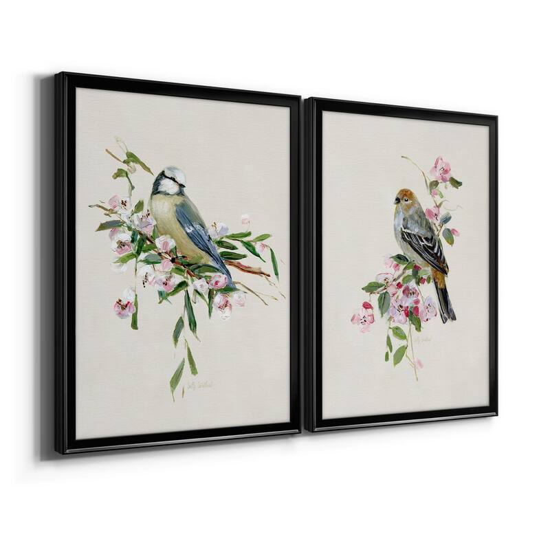 Spring Song Blue Bird Premium Framed Print - Ready to Hang - Multi-Color