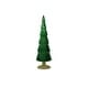 preview thumbnail 7 of 11, Dembe 13.5" Glass Tree on Gold Glitter Base, Set of 2 Classic Green