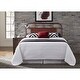 preview thumbnail 4 of 4, Vintage Distressed Full Metal Headboard Red