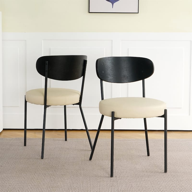 Indoor PU Dining Chair Set of 2
