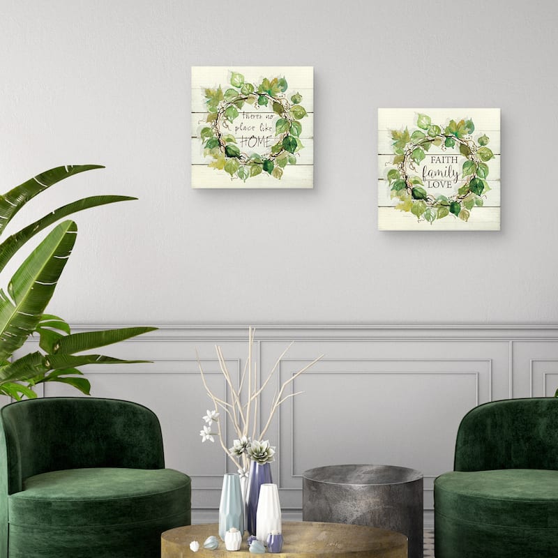 Corinthians' Wreath & Faith Family Love Canvas Art Prints
