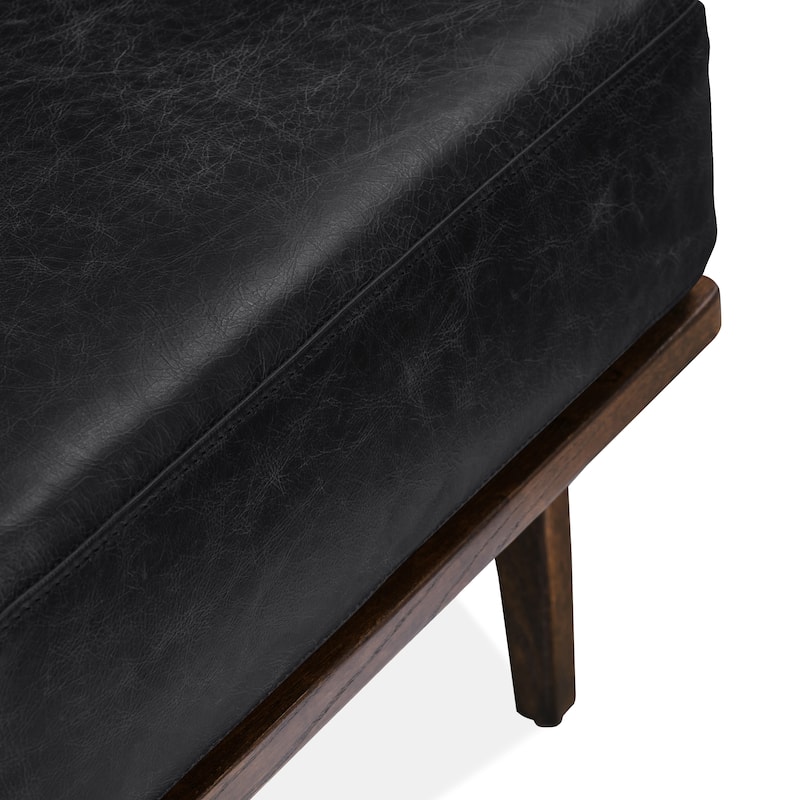 Poly & Bark Verity Leather Lounge Chair - Full Grain Genuine Italian Leather