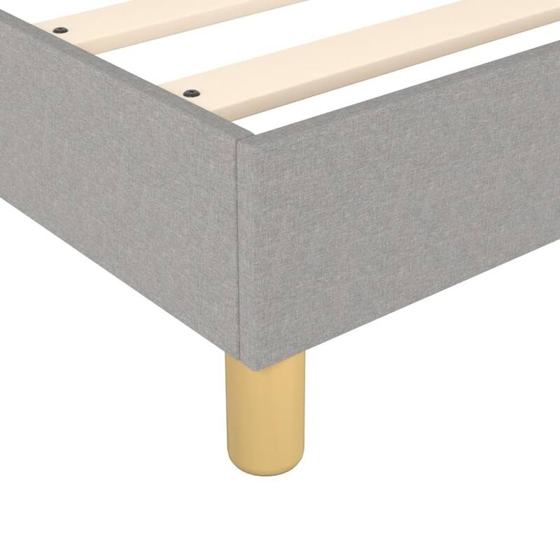vidaXL Box Spring Bed Base Platform Bed Frame with Mattress for Bedroom Fabric