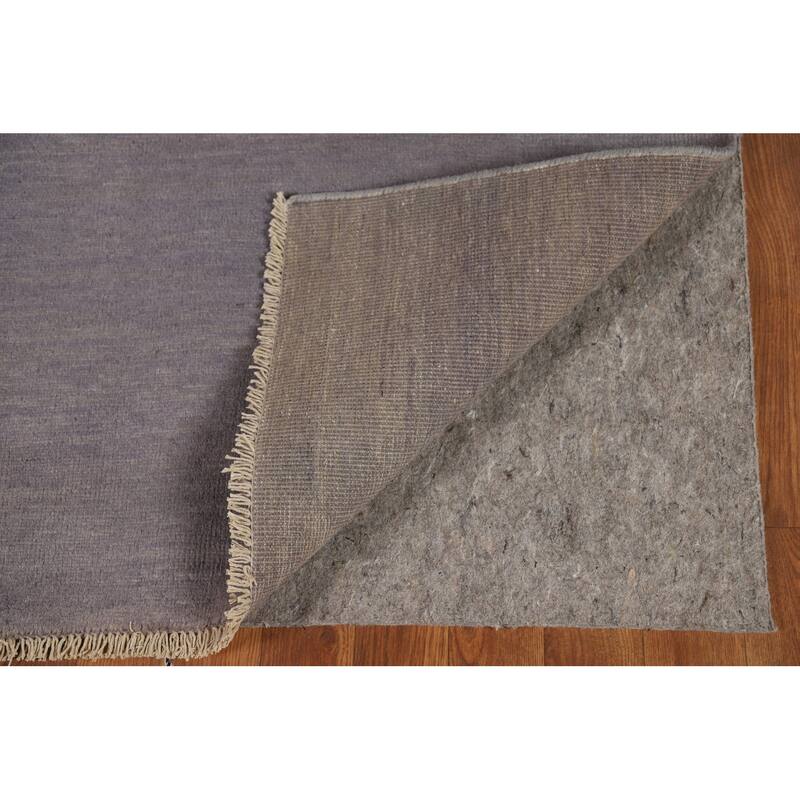 Gray Blue Modern Gabbeh Oriental Area Rug Hand-Knotted Wool Carpet - 5'0" x 6'8"