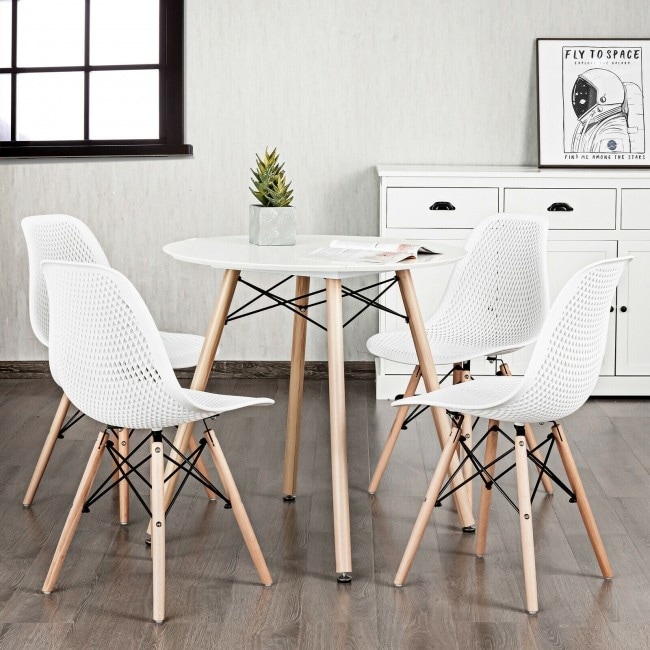 Plastic 4 sale chair set price