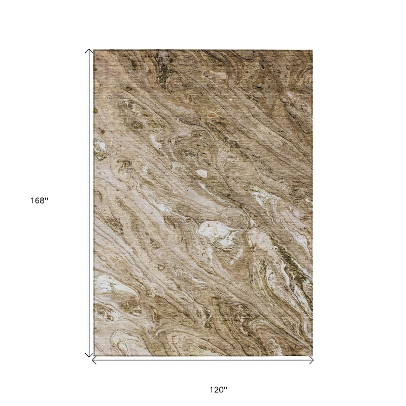 HomeRoots Abstract Transitional Rectangle Outdoor Rug