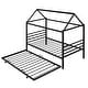 preview thumbnail 7 of 16, Twin Size Metal House Shape Platform Bed with Trundle