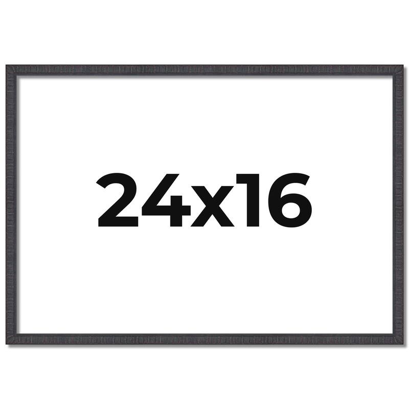 24x16 Frame Brown Solid Wood Picture Frame - Complete Modern Photo