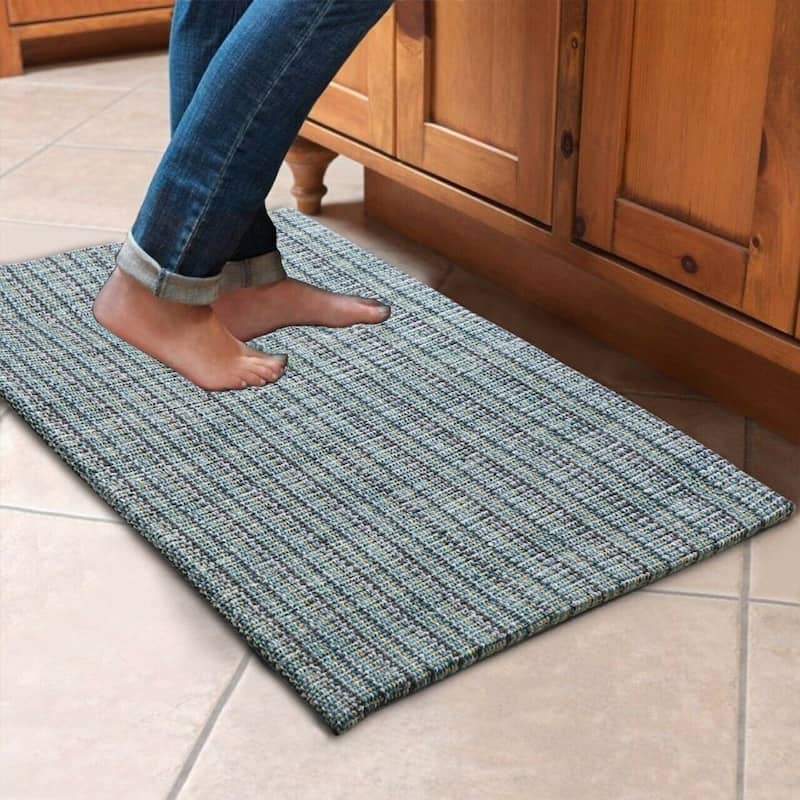 Cotton Woven Anti-Fatigue Cushioned Kitchen Mat Working Mat (18''x30'') Comfort and Style - 18''x30''
