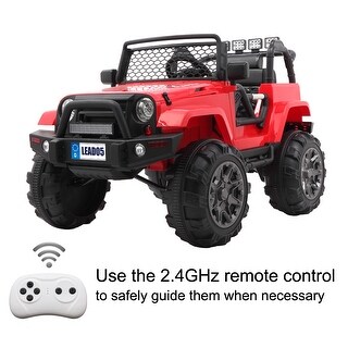 12V Pink Kids Ride on Car Truck Toys Electric 3 Speeds MP3 LED w/Remote Control 