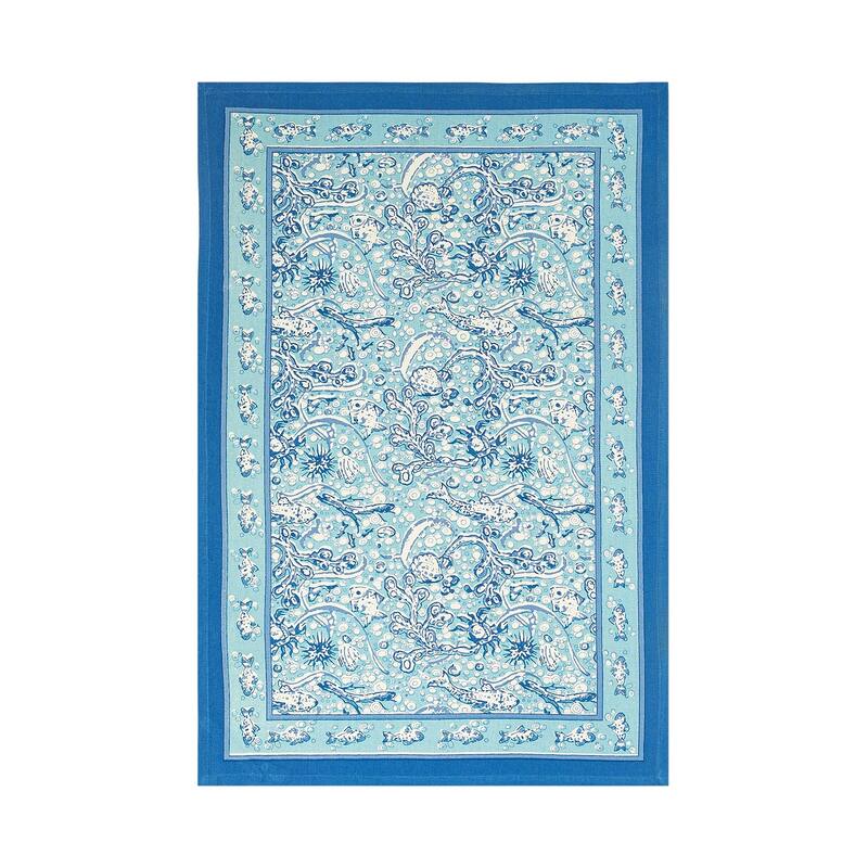 La Mer Aqua Tea Towels 20x30 - Set of 3 - Set of 3