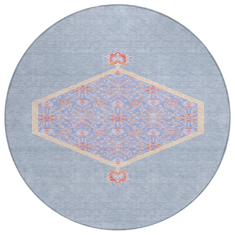 Machine Washable Indoor/ Outdoor Traditional Chantille Rug