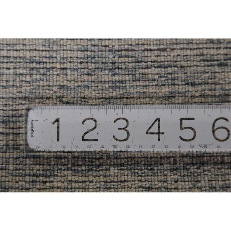 Hand Knotted Oriental 100% Wool Carpet Tribal Tribal Greys & Charcoal Gabbeh Area Rug - 9' 10'' X 8' 3''