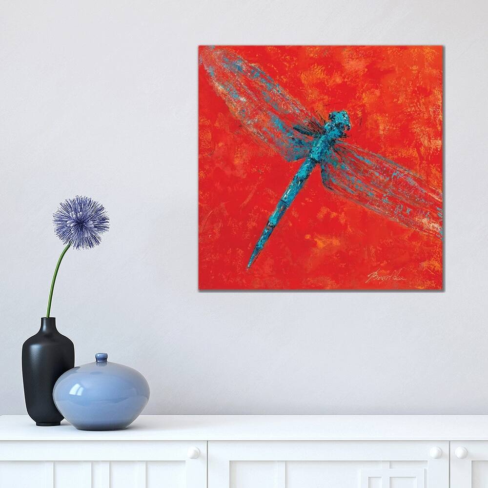 iCanvas "Red Dragonfly IV" by Olena Bogatska Canvas Print