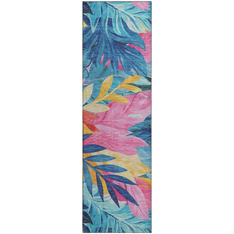 Premium Washable Super Soft Tropical Floral Mayfield Rug