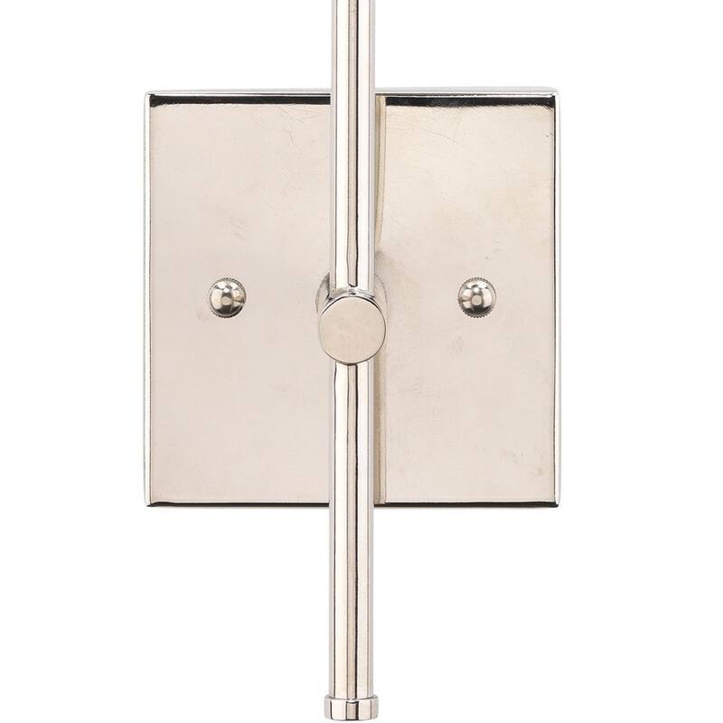 Abi 18 Inch Wall Sconce, Hand Blown Glass in Smooth Metallic Gray, 40W