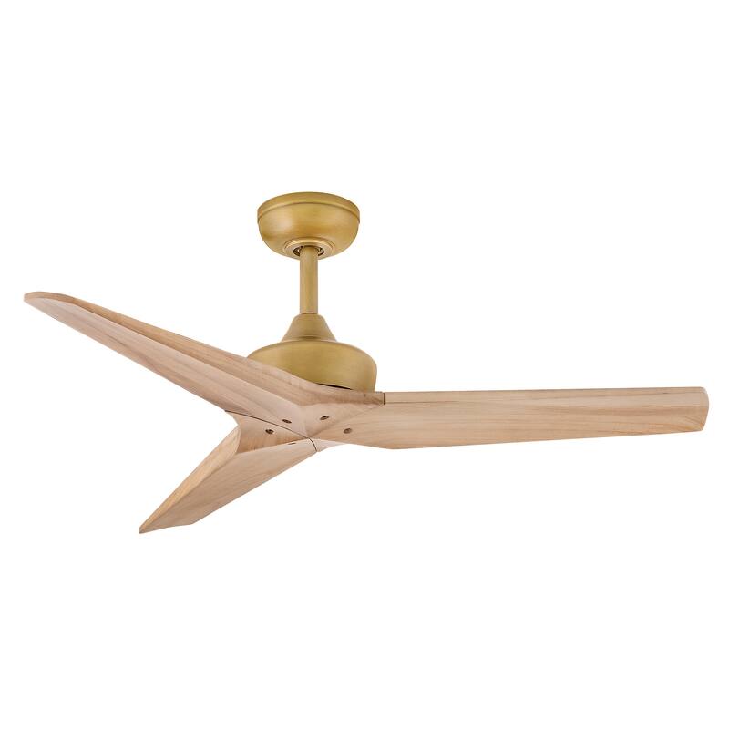 Hinkley Lighting 903744-NDD Chisel 3 Blade Indoor Smart Ceiling Fan - Heritage Brass