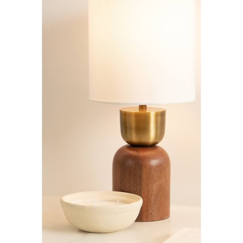 Kate and Laurel Marley Table Lamp - 8x8x17
