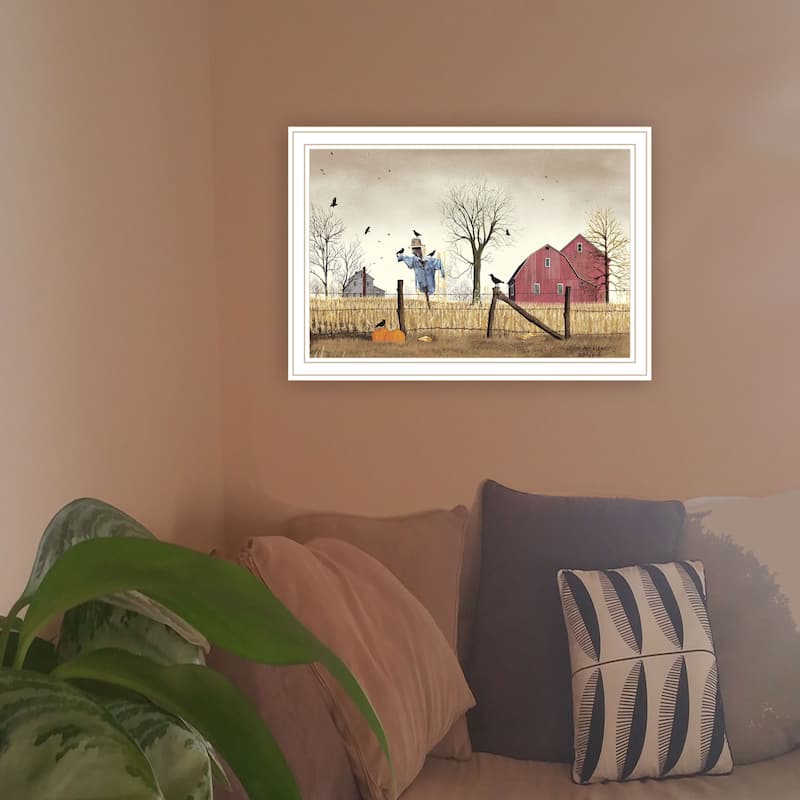Framed Wall Art - After the Harvest, White Frame