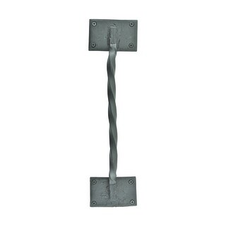 Shop Wrought Iron Door Pull Twist Black Rustproof Finish Free