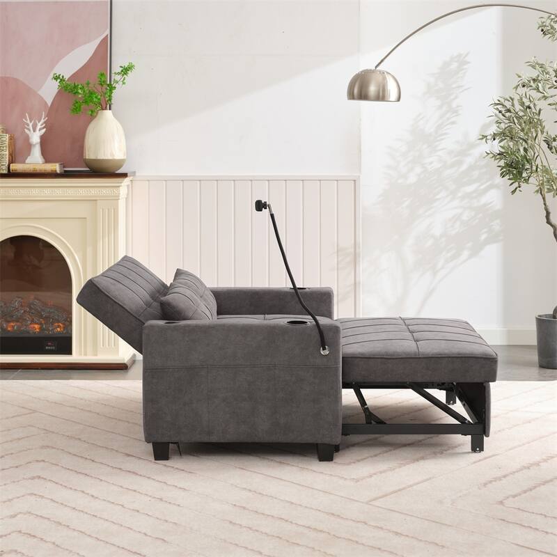 Chair Bed Convertible Chair 3-in-1 Pull Out Sleeper Chair Beds