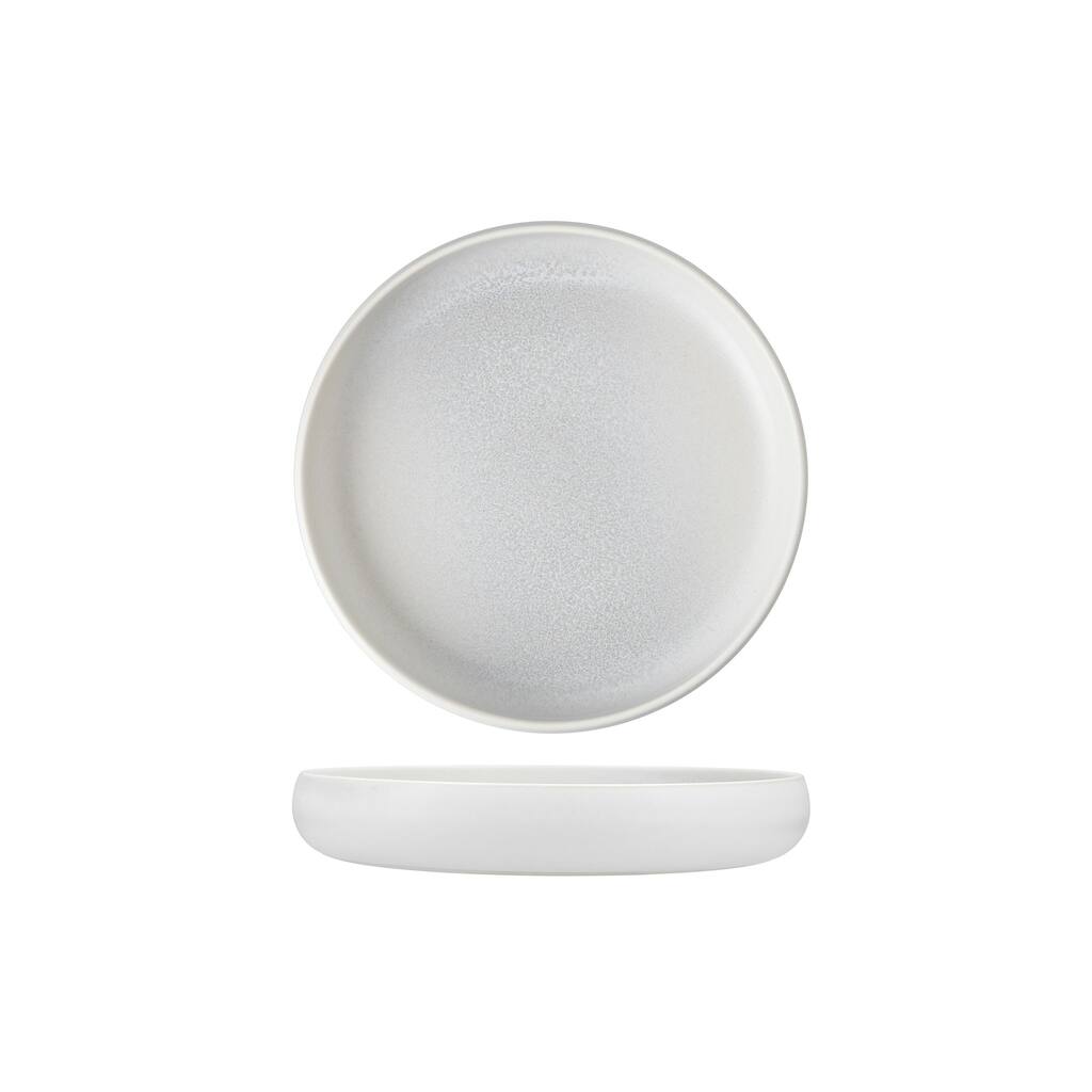 Cloud Terre Iceland Stoneware, 8.5" High Sided Salad Plate (Set of 4)