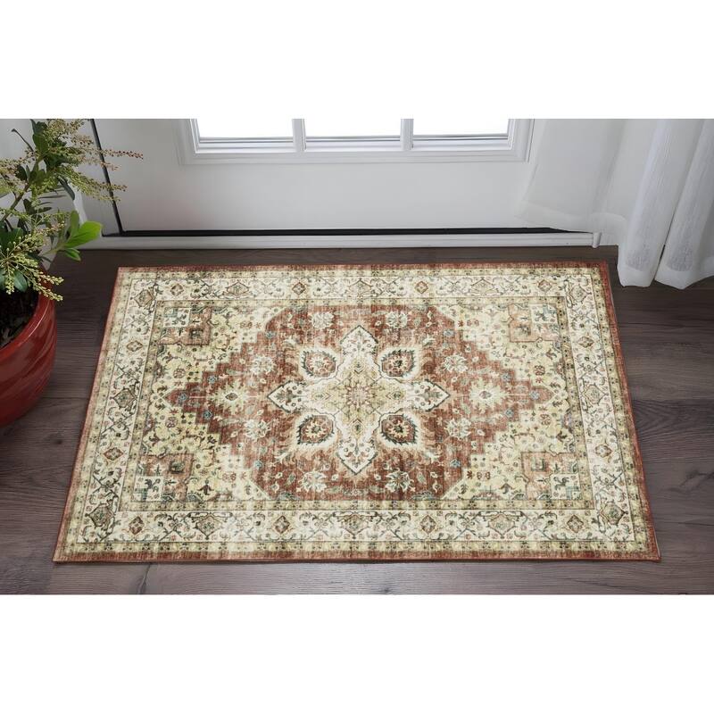HomeRootsOriental Traditional Runner Area Rug - 35.83' X '24.02' X '0.12