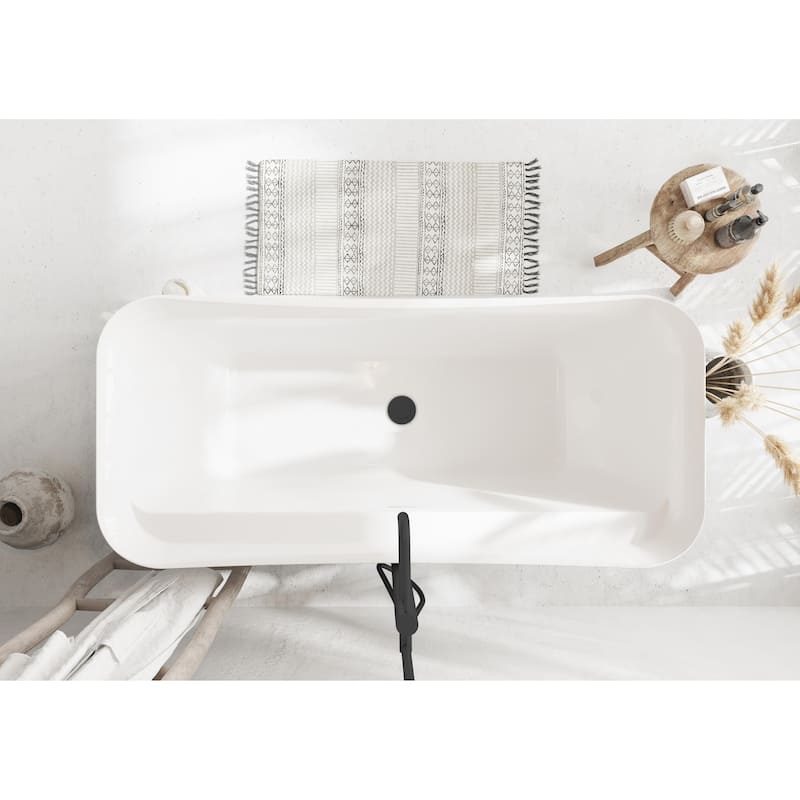 Haley Soaking Bathtub in Glossy White