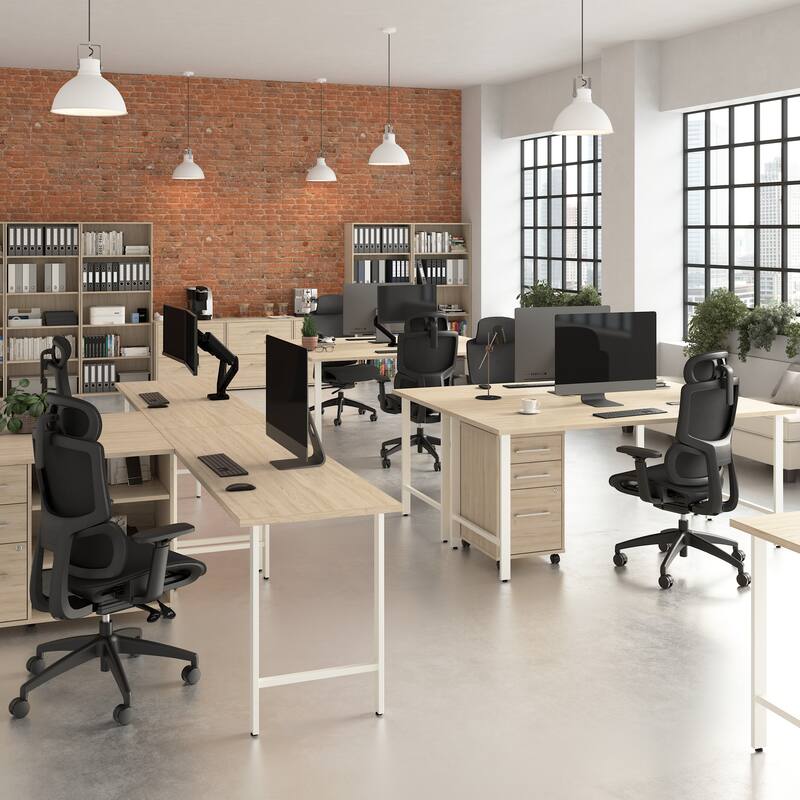 Bush Business Furniture Hustle 72W x 30D L Shaped Desk with Drawers