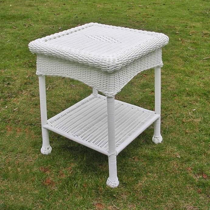Maui Resin Wicker Outdoor Side Table