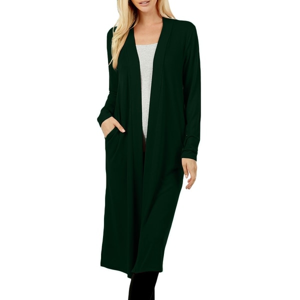 womens knee length cardigan