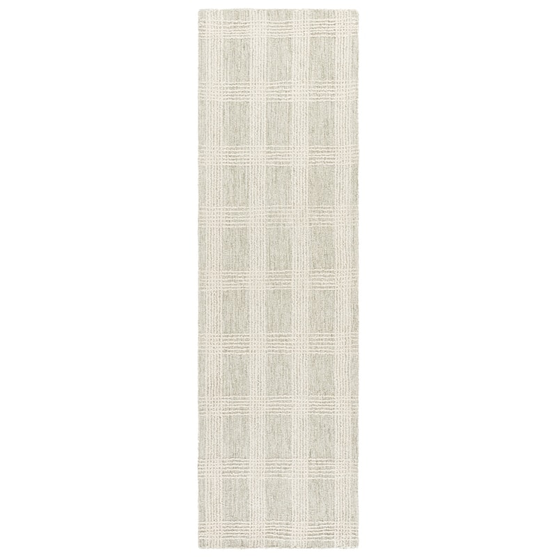 Lauren Ralph Lauren Handmade Urszula Wool Rug - 2'3" x 8' Runner - Sage/Ivory