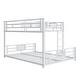 preview thumbnail 23 of 24, L-shaped Metal Twin over Full Size Bunk Bed
