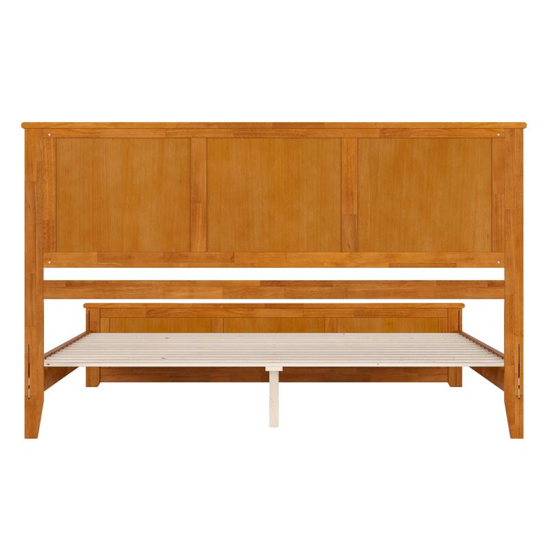 Charlotte Solid Wood Low Profile Platform Bed with Matching Footboard