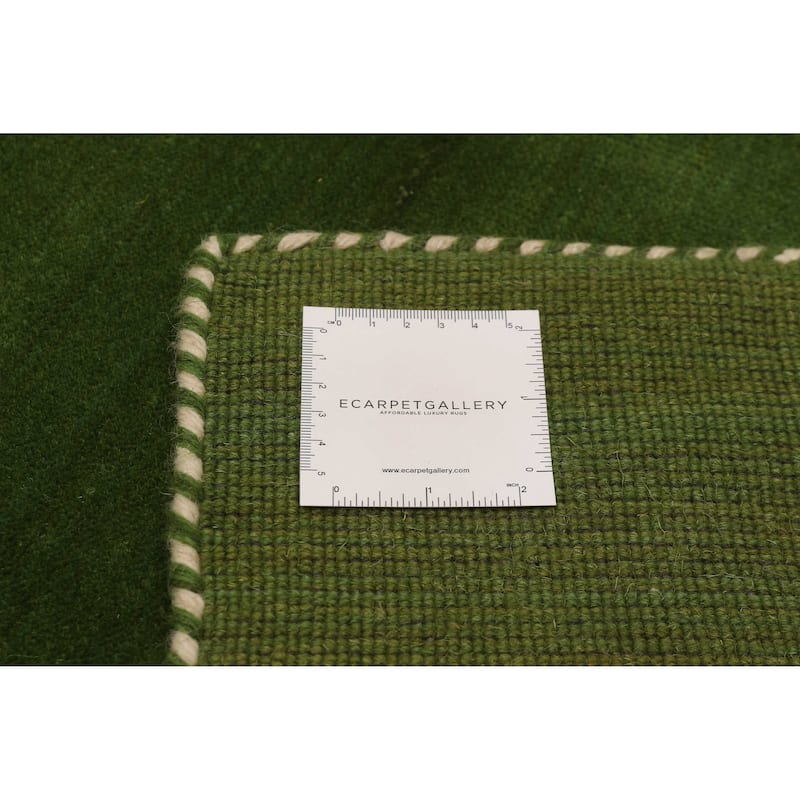 Kashkuli Gabbeh Green Rug 9'10" x 13'1" - 9'10 x 13'1