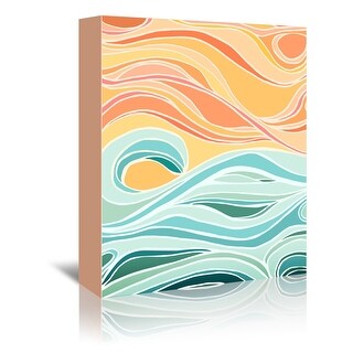 Americanflat - 8" x 10" Sky And Sea by Modern Tropical Wrapped Canvas Wall Art