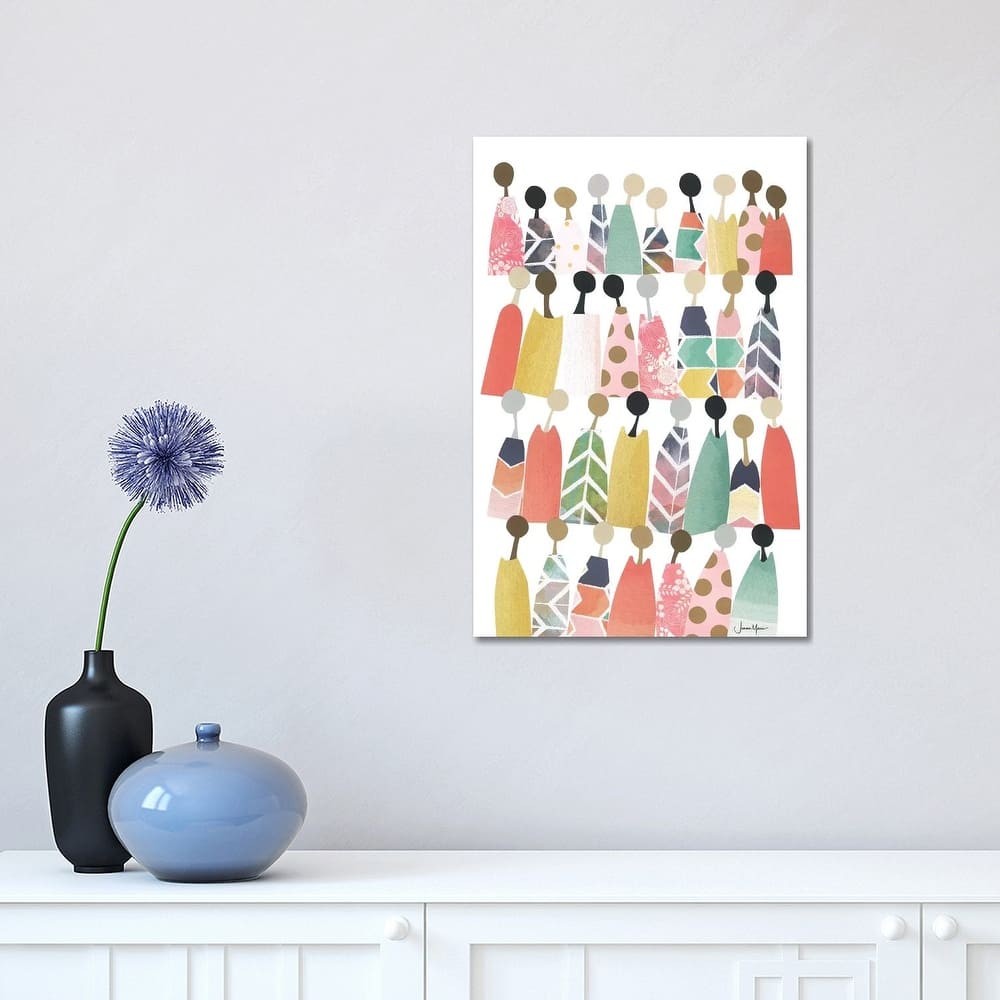 iCanvas "Pastel Rainbow People" by LouLouArtStudio Canvas Print