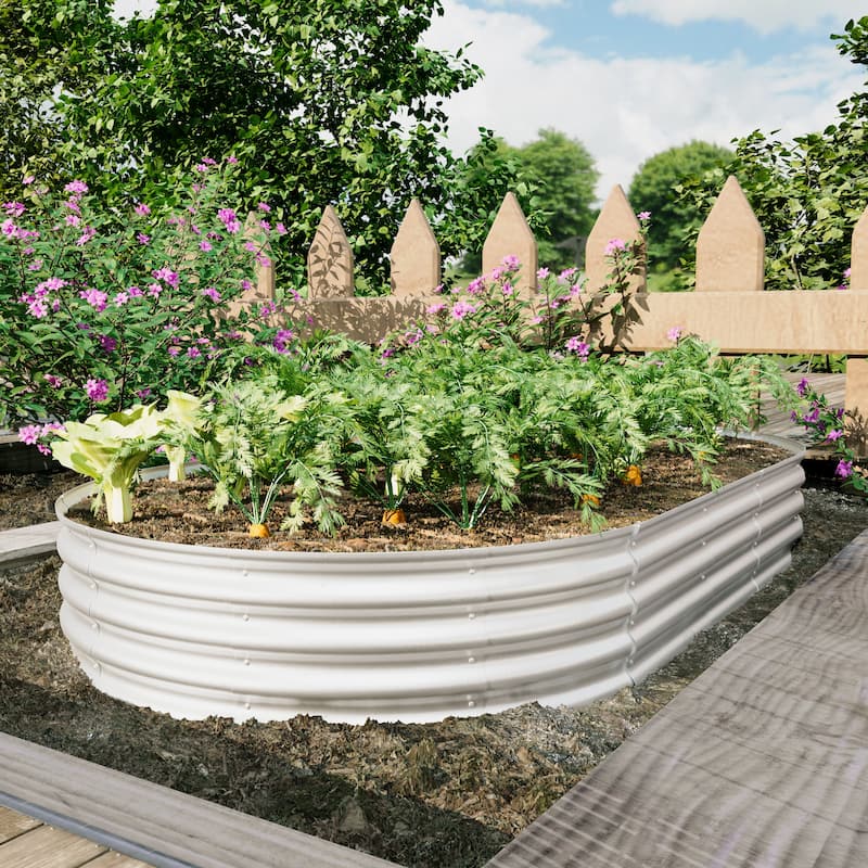1PCS Raised Garden Galvanized Planter
