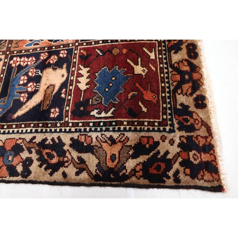 ECARPETGALLERY Hand-knotted Kayseri Vintage Dark Red Wool Rug - 4'5 x 6'7