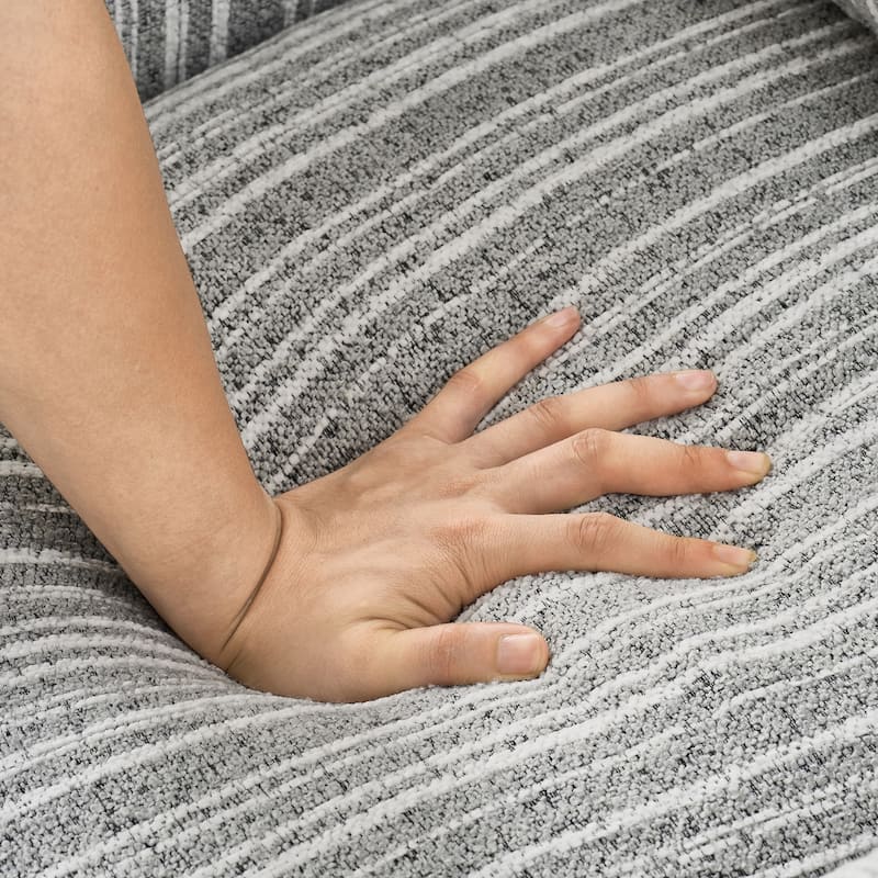 Side Chair Lounge Chair with Nailhead Trim, Leisure Chair Accent Chair Grey Dressing Chair Reading Chair