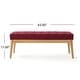 preview thumbnail 33 of 37, Saxon Mid-century Tufted Ottoman Bench by Christopher Knight Home