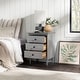 preview thumbnail 6 of 47, Walker Edison Bullrushes Solid Wood 3-Drawer Nightstand