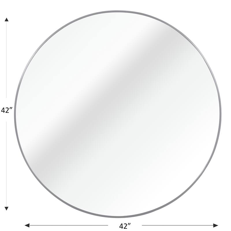 Round Wall Mirror Circle Bathroom Mirror Metal Frame for Bathroom Entryway Bedroom Living Room Wall Mounted Modern Rustic Decor