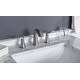 preview thumbnail 6 of 17, Miseno Bella Widespread Bathroom Faucet - Includes Brass Pop-Up Drain