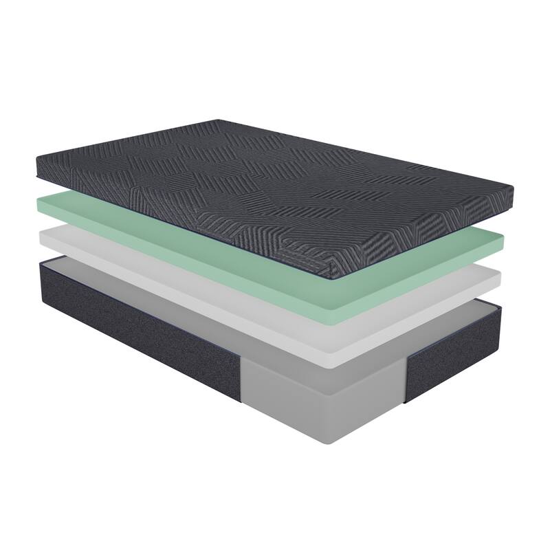 11" Mattress Green Tea Gel-Infused Memory Foam Mattress in a Box